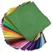 flic-flac 42pcs1.4mm Thick Soft Felt Fabric Sheet Assorted Color Felt Pack DIY Craft Sewing Squares Nonwoven Patchwork (15cm * 15cm)