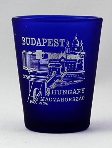 Budapest Hungary Cobalt Blue Frosted Shot Glass by World By Shotglass: Amazon.es: Hogar