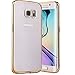YEONPHOM Ultra Slim Transparent TPU Bumper Case for Galaxy S7 Edge - Gold