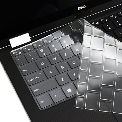 TOP CASE - Ultra Thin Invisible Keyboard Protector Cover for Dell XPS 9365 13.3-Inch 2 in 1 Ultrabook Laptop 2017 Newest Model