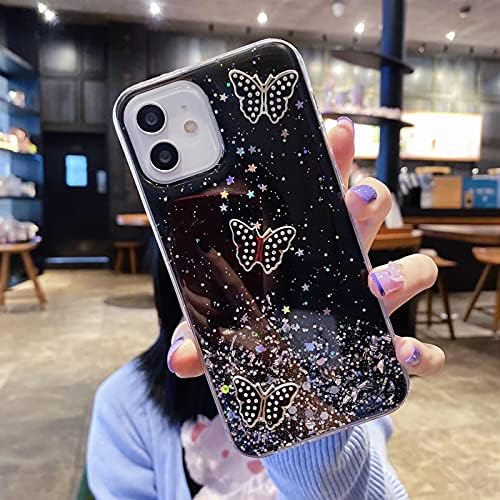 Miagon Glitter Cover for Samsung Galaxy A13 5G,Soft Slim Silicone Protective Cute Clear Sparkly Bling Butterfly Bumper Case for Girls Women,Butterfly Black price in Saudi Arabia | Amazon Saudi Arabia | kanbkam Miagon Glitter Cover for Samsung Galaxy A13 5G,Soft Slim Silicone Protective Cute Clear Sparkly Bling Butterfly Bumper Case for Girls Women,Butterfly Black price in Saudi Arabia | Amazon Saudi Arabia | kanbkam