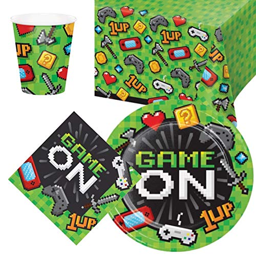 Gaming Party Tableware Pack for 8