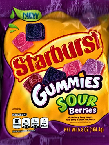 Starburst Gummies Sour Berries Candy, 5.8 ounce