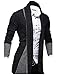 TAM WARE Mens Classic Fashion Marled Open-Front Shawl Collar Cardigan TWGG1308-BLACK-US S