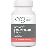 MethylPro L-Methylfolate 7.5 mg Flexible Dosing, 30 Capsules | Active Folate for Methylation Support and Biochemical Reactions, Highly Bioavailable and Hypoallergenic