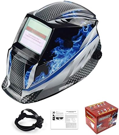 Variable Photoelectric Welding Mask Automatic Variable Photoelectric Welding Mask Head-Mounted Welding Cap Argon Arc Welding Helmet Anti-Uv Infrared Glare