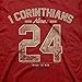 Kerusso Men's #GodIsGreater T-Shirt, Size Large, Orange, Antique Cherry, Large