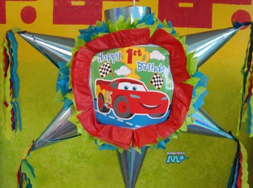 PINATA Disney Cars /Piñata Hand Crafted 26"x26"x12"[Holds 2-3 Lb. Of Candy][For Any Occasion]