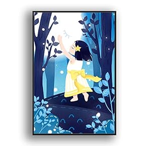 Framed Canvas Wall Art for Living Room, Bedroom Flow in The Dream Canvas Prints for Modern Home Decoration Ready to Hang - 16"x24" inches