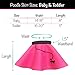 Hip Hop 50's Shop Baby and Toddler Poodle Skirt (Hot Pink, Toddler)