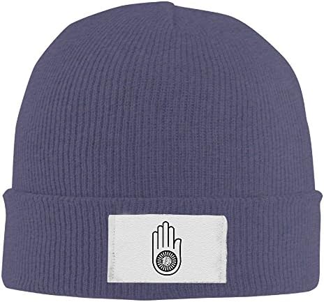 Unisex Wheels On, The Palms And The Words Skull Cap Beanie Scarf Winter Cap Navy