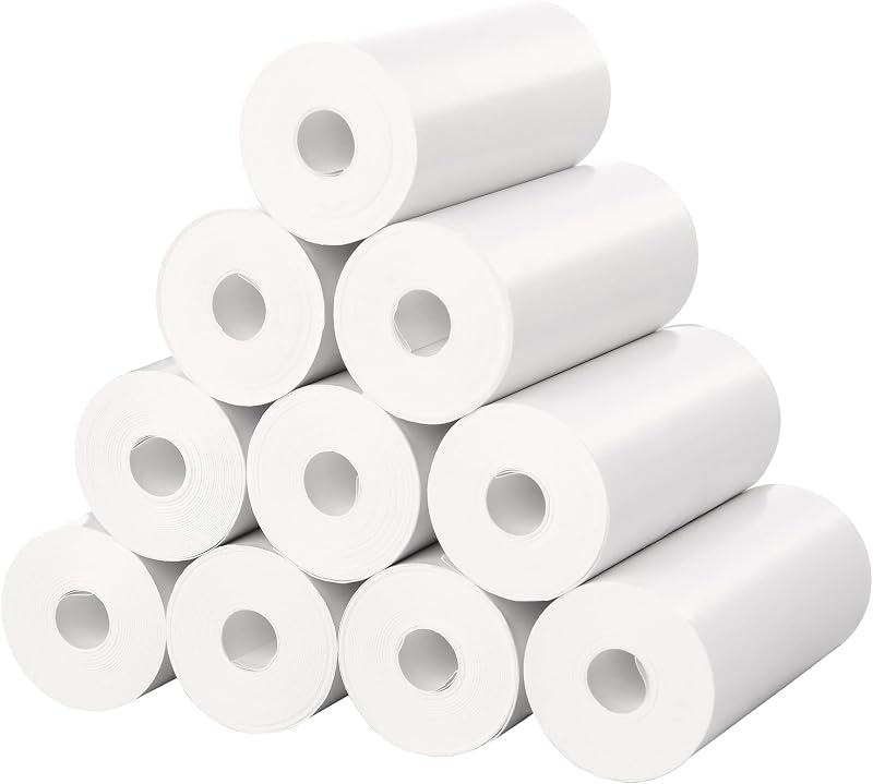 mafiti 10 Rolls Kids Instant Camera Print Paper 2.2 inch 56mm x 25mm
