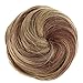 CAISHA 100% HUMAN HAIR Bun Updos Hair Piece Hepburn Scrunchie Reddish Brown Blonde Mix H311p