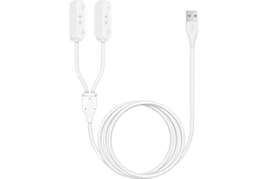 Gltire 2-in-1 Magnetic USB Charger Cable for Tractive GPS Tracker - Fast Charging Cable Compatible with Tractive Smart Dog Pet GPS Tracker - Durable USB Charging Cord for Pet GPS Device (White)