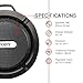Coby Waterproof Speaker, Shower Speaker,IPX5, Wireless Portable Handheld Bluetooth Speaker Suction Cup, Built in Mic, Handsfree Speakerphone-Black