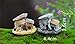 SUN-E 8pcs(Random Color) in Set Moss Fairy Miniature Fairy Garden Stone House Statue Home Decoration Outdoor Decor