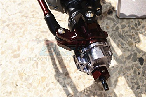 GPM For Traxxas TRX-4 Trail Defender Crawler/TRX-6 Merc-Benz G63 Upgrade Parts Aluminum Front Knuckle Arms - 1Pr Set Red
