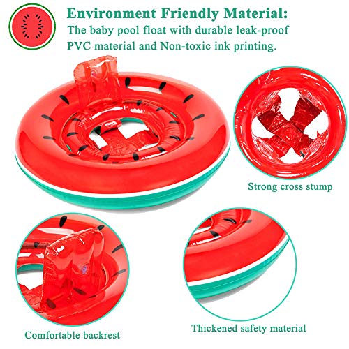 TURNMEON Baby Swimming Pool Float, Safety Seat Swim Ring