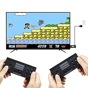 zhikulong Wireless Classic Mini Retro Video Game Console, Built-in 818 Classic Games and 2 Wireless Controllers, 4K HD…