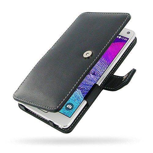 Samsung Galaxy Note 4 PDair Black Leather Book-Style Cover