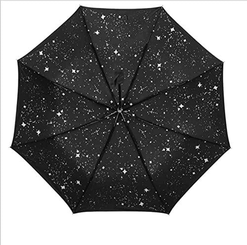Creative Windproof Waterproof UV Protection Parasol (Silver stars)