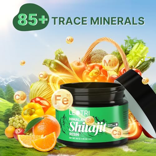 SHILAJIT RESIN HIMALAYAN ORGANIC FOR MEN & WOMEN – AUTHENTIC FULVIC ACID & 85+ TRACE MINERALS – NATURAL GOLD GRADE SHILAJIT SUPPLEMENT FOR ENERGY BOOST & IMMUNE SUPPORT – 100 SERVINGS, 50 GRAMS