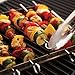 Unicook Stainless Steel BBQ Shish Kabob Set, Foldable Shish Kabob Holder with 6pcs 13