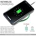 Fast Wireless Charger, PLESON Fast Charge QI Fast wireless Charging pad [Sleep-friendly] Backward Compatible with all Standard Qi-enabled devices (Fast Wireless Charger C500)