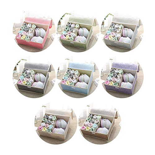 heaven2017 Multi-Slot Bra Underwear Socks Clothes Folding Storage Organizer Box Container Coffee - Thumbnail 4