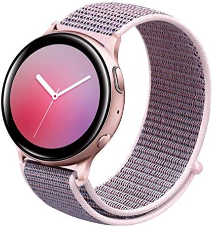 Sankel Soft Bands Compatible for Samsung Galaxy Watch Active 2 40mm/44mm,Breathable Sport Loop Band Replacement Strap Fastener Adjustable Nylon Wristbands for Galaxy Watch Active/Galaxy Watch 42mm