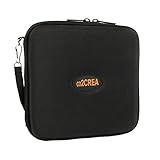 co2CREA EVA Shockproof Travel Carrying Case Bag For Logitech Ultimate Ears UE ROLL 2 Gen 360 Ultra-Mobile Waterproof Wireless Bluetooth Speaker, Fits Power Adaptoer and USB Cable Together (Black)