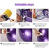 HKBTCH-Pilates-Ball-65cm-Extra-Thick-Anti-Burst-Exercise-Ball-With-Air-Pump-Non-Slip-Stability-Balance-Gym-Ball-For-Yoga-Pilates-Fitness-Pregnancy Pilates Ball, 65cm Extra Thick Anti-Burst Exercise Ball With Air Pump, Non-Slip Stability Balance Gym Ball For Yoga…
