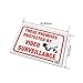 Hy-Ko Products 20619 Surveillance Plastic Sign 8.5