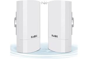 KuWFi 2-Pack 300Mbps Wireless Bridges, Wireless Outdoor CPE WiFi Bridge Kit Point to Point Wireless Access Point 2.4G Interne