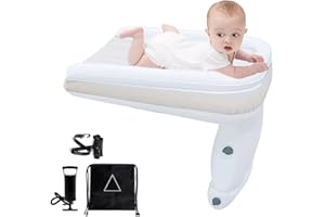 GEMGO Inflatable Airplane Bed for Toddler Travel Baby Travel Airplane Bed | Inflatable Toddler Travel Bed | Infant Airplane Bed | Fits Most Airplane Economy Seats for Convenient Toddler