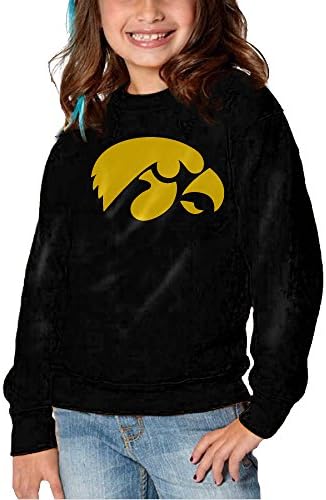 GEE University Of Iowa Girls Crew-Neck Pullover Long Sleeve Sweatshirts Size 5-6 Toddler