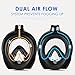 Vangogo 180° View Snorkel Mask Full Face Easybreath Gopro Compatible with Anti-Fog and Anti-Leak Technology for Adult