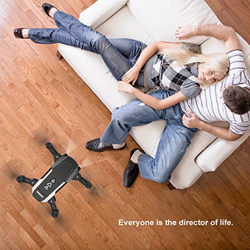 ODOMY Portable RC Drone, FPV RC Drone with 1080P HD Camera WiFi Live Video, Home Quadcopter and GPS Auto Return Home, Altitude Hold, Gravity Sensor, Modular Battery, Bonus Drone Storage Bag