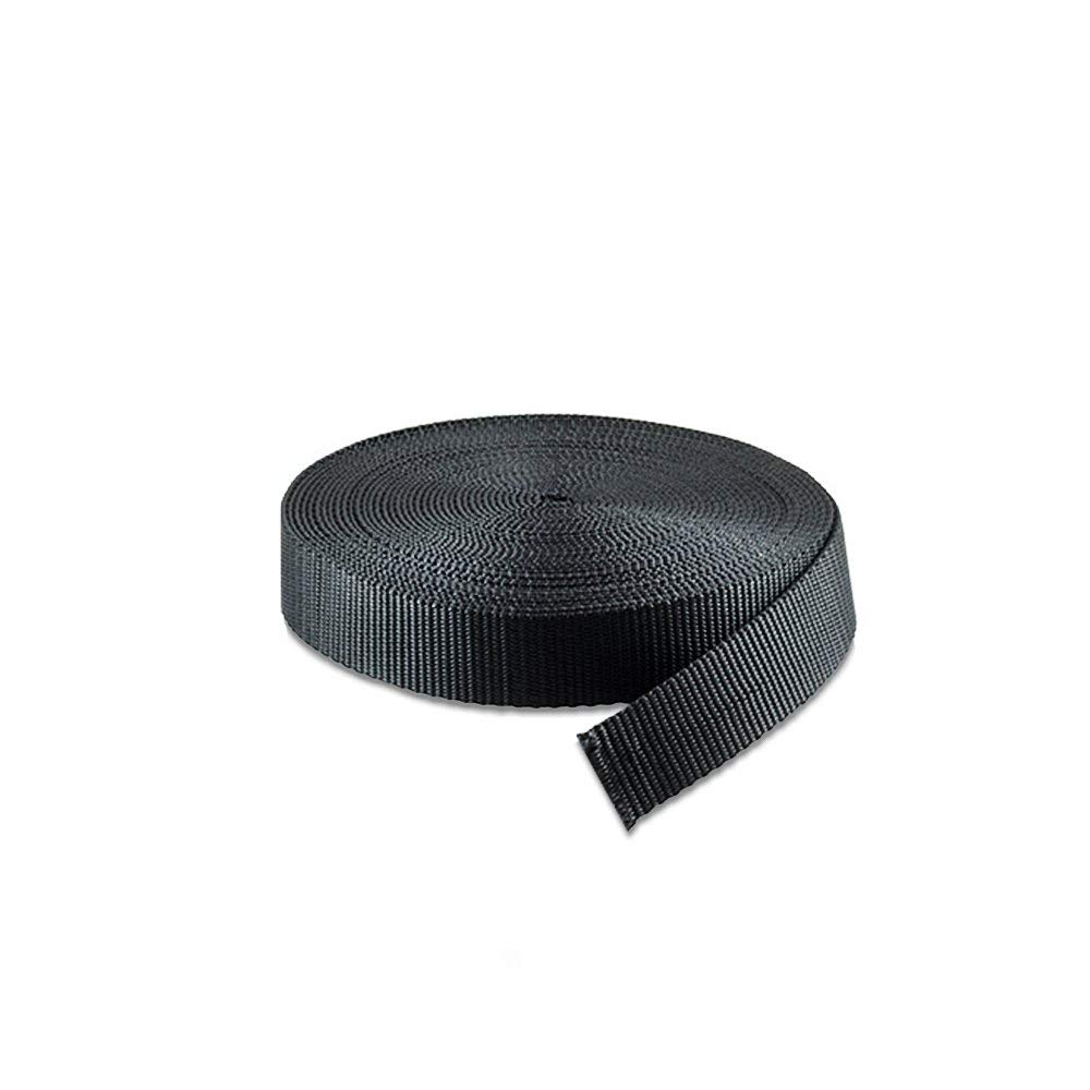 Houseables Nylon Strapping, bing Material, 1 Inch W x 10 Yard, Black