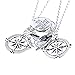 O.RIYA Mother & Daughter No Matter Where Compass Necklaces Set heart, mother daughter necklace set for 2 Half Broken Heart Necklace,Two Piece Double Necklace Set