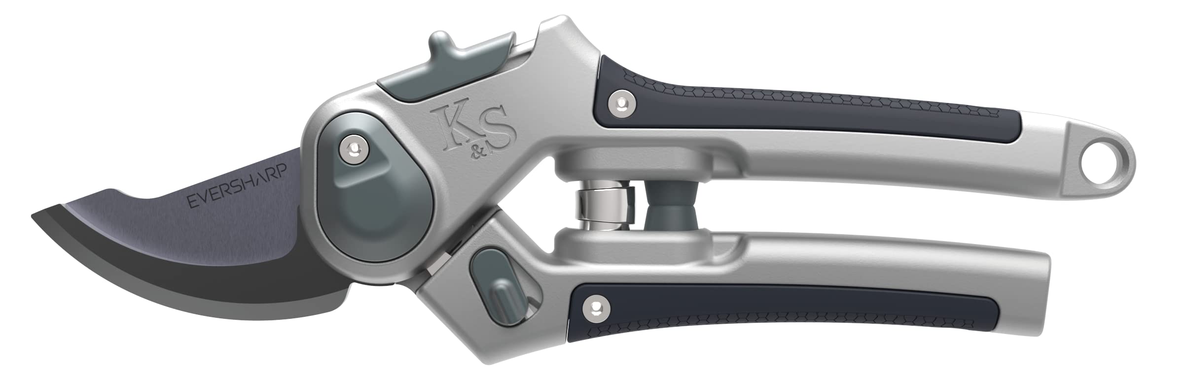 Kent & Stowe Bypass Lite Secateurs - Carbon Steel Blades with Patented Eversharp Technology - Fresh Wood Cutting Tool - 10 Year Warranty