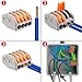 Lever Wire Nut 2/3/4/5 Conductor Combination Compact Wire Connectors Assortment Pocket Pack 2 3 4 5 Port Fast Connection Terminal 28-12 AWG