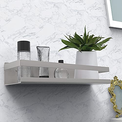 Bestdon Stainless Steel Bathroom Shelf, Shower Shelves Wall Without Drilling for Bathroom and Kitchen, Self-Adhesive, Brushed, 30 cm