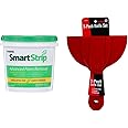 Smart Strip Advanced Paint Remover- Strips 15+ Layers of Paint, Environmentally Friendly, Non-Toxic, Safe, No Hazardous Fumes, No Foul Smells (Quart) & Red Devil 4718 3-Piece Plastic Knife Set, 1-Pack