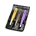 Amaok Premium 3 Tip Tweezers Set with Case | Slant, Straight and Pointed Tip Stainless Steel Tweezer
