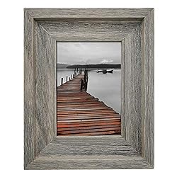 Eosglac 4x6 Rustic Picture Frame, Farmhouse Photo