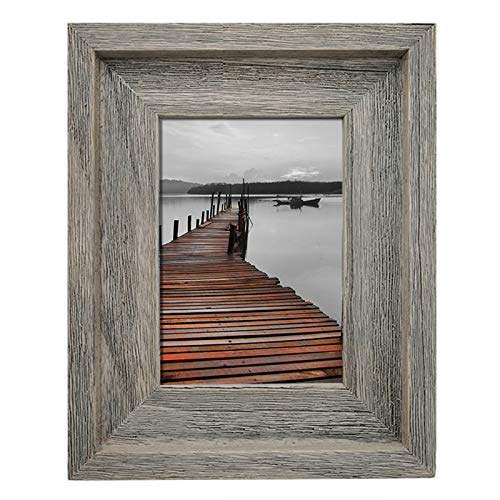 Eosglac 4x6 Rustic Picture Frame, Farmhouse Photo