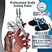 Manley Professional Fishing Pliers With Lanyard - Anodized Aluminum - Stainless Steel Line Cutter