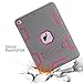 TOPSKY Case Compatible with iPad Air/A1474/A1475/A1476 9.7 inch,Built-in Kickstand Heavy Duty Protection Shockproof Rugged Defender Protective Cover Cases for iPad Air (Pink)