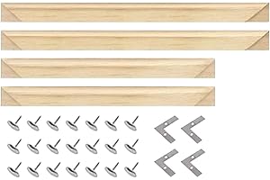 Tolospace 130 Cm x 60 Cm Canvas Frame DIY Stretcher Bars Wooden Frames Kits for Posters Oil Painting Embroidery Stitch and Ne